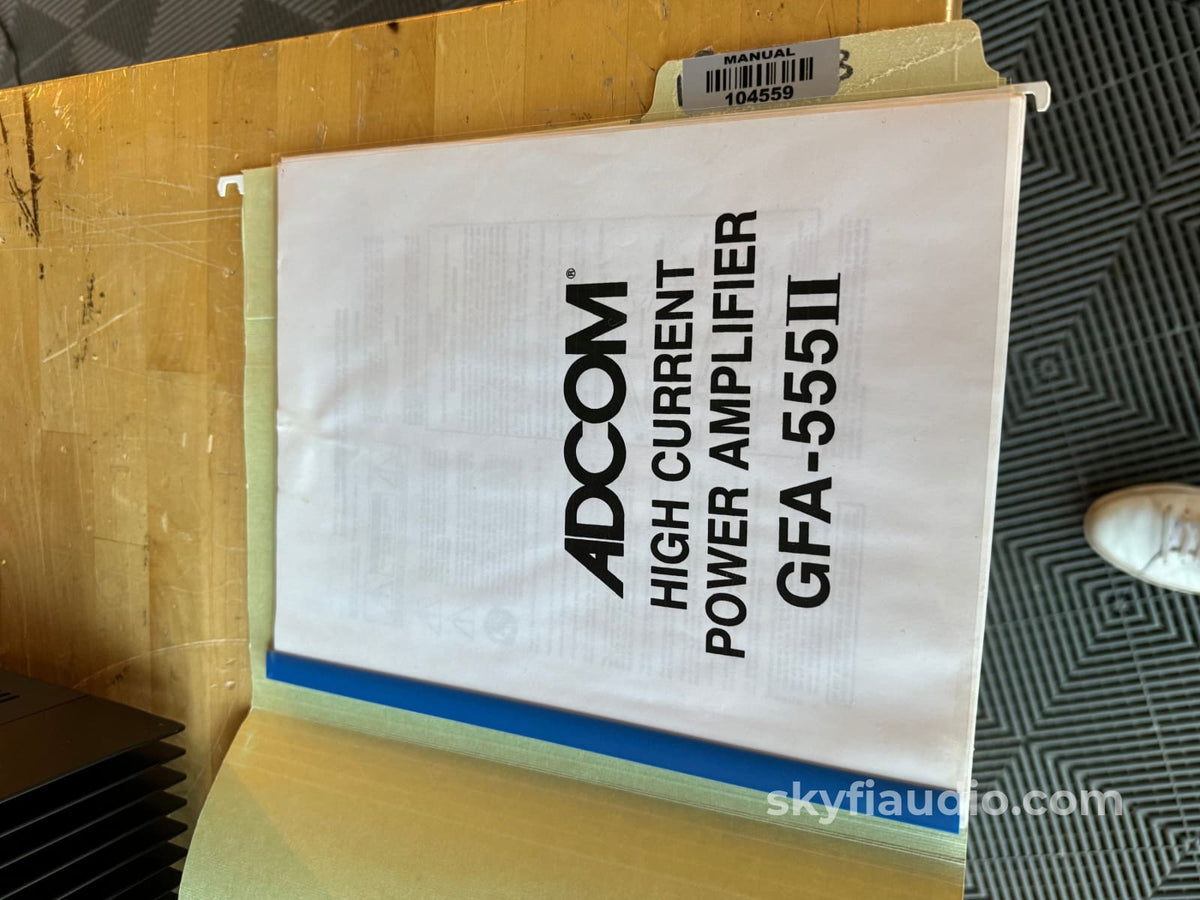 Adcom Gfa-555 Mkii Amplifier- Serviced Amplifier