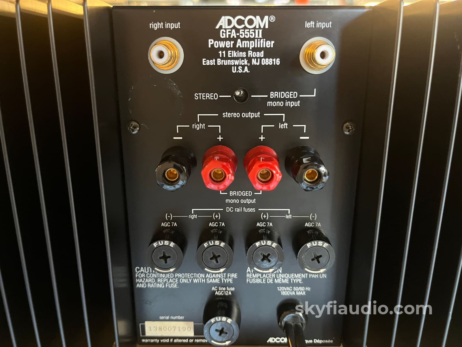 Adcom Gfa-555Ii Amplifier- Serviced Amplifier