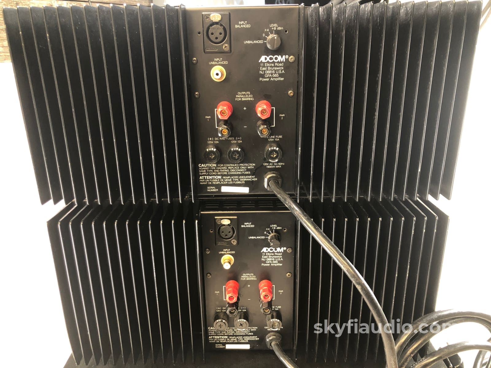 Adcom Gfa-565 Monoblock Amplifiers - Serviced And Ready To Rock! Amplifier