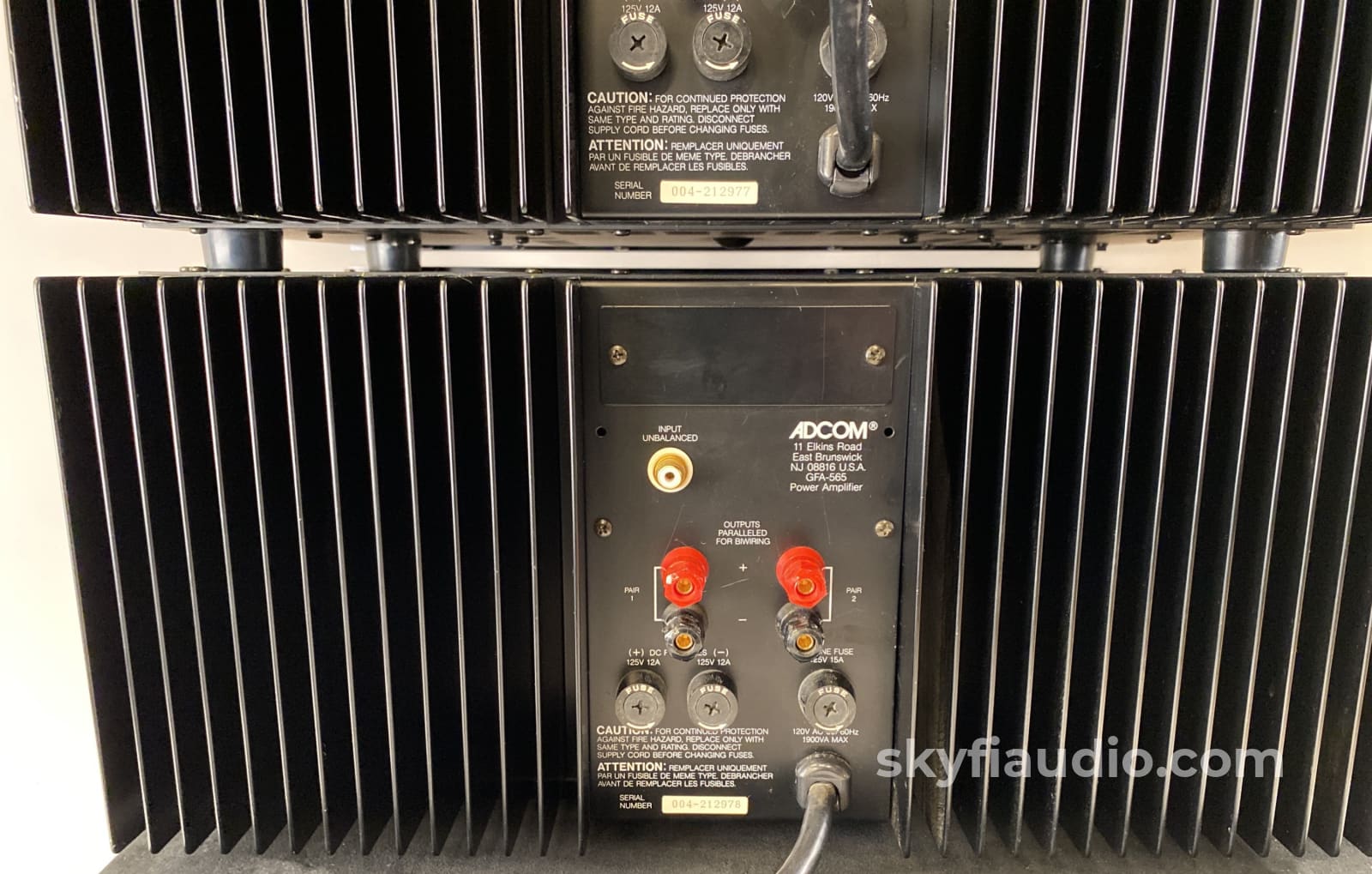Adcom Gfa-565 Monoblocks - Fully Serviced With New Driver Boards And Original Boxes Amplifier