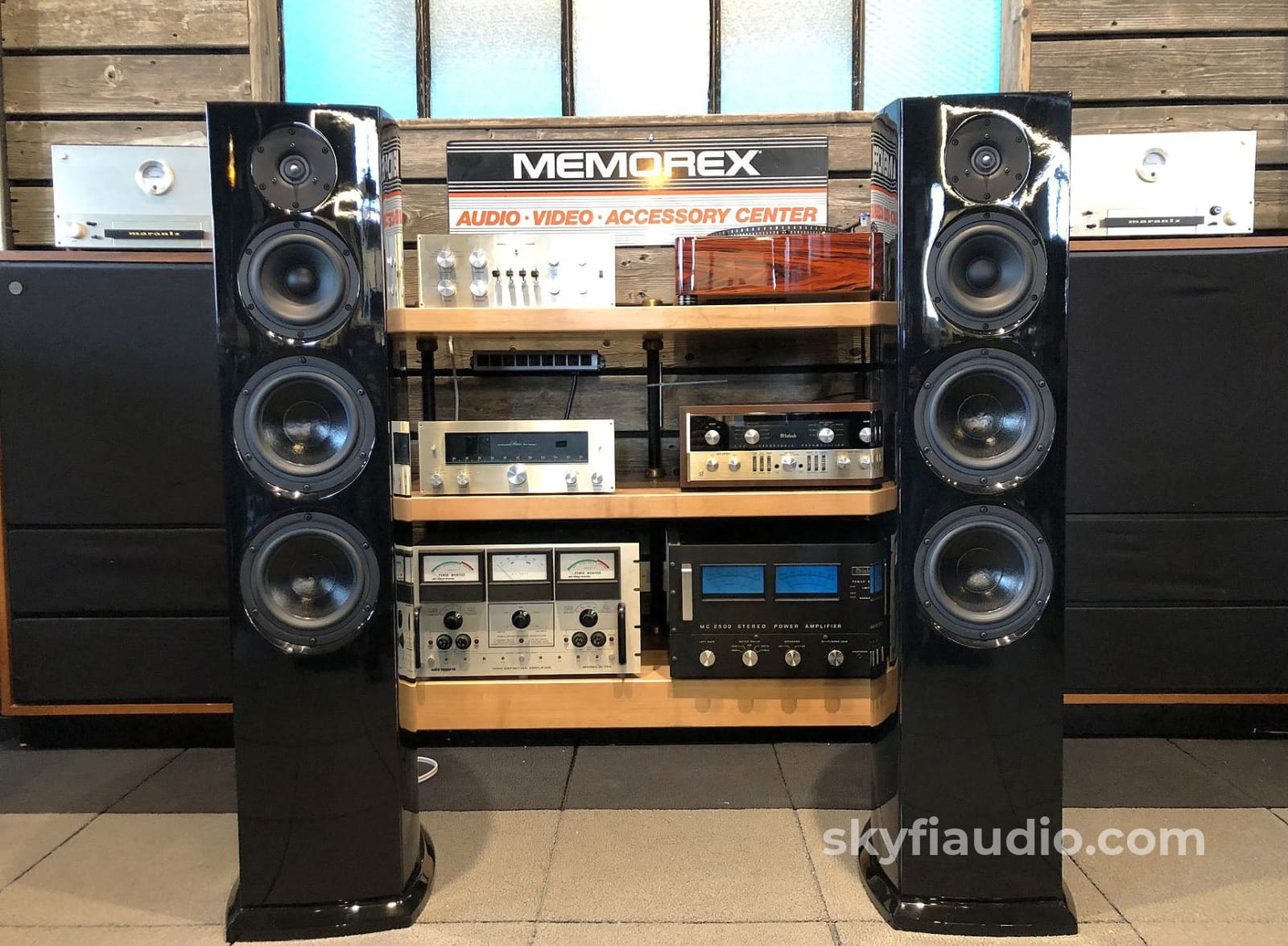Aerial Acoustics 7T Loudspeakers In Gloss Black - Full Range Speakers