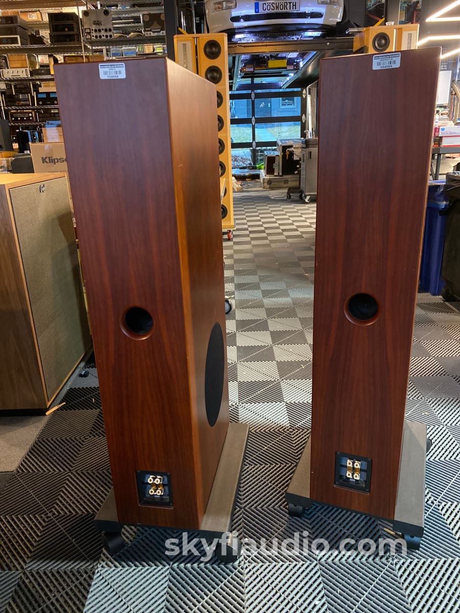 Aerial Acoustics Model 8 Loudspeakers - Highly Revised W/ Matching Wheel Bases Speakers