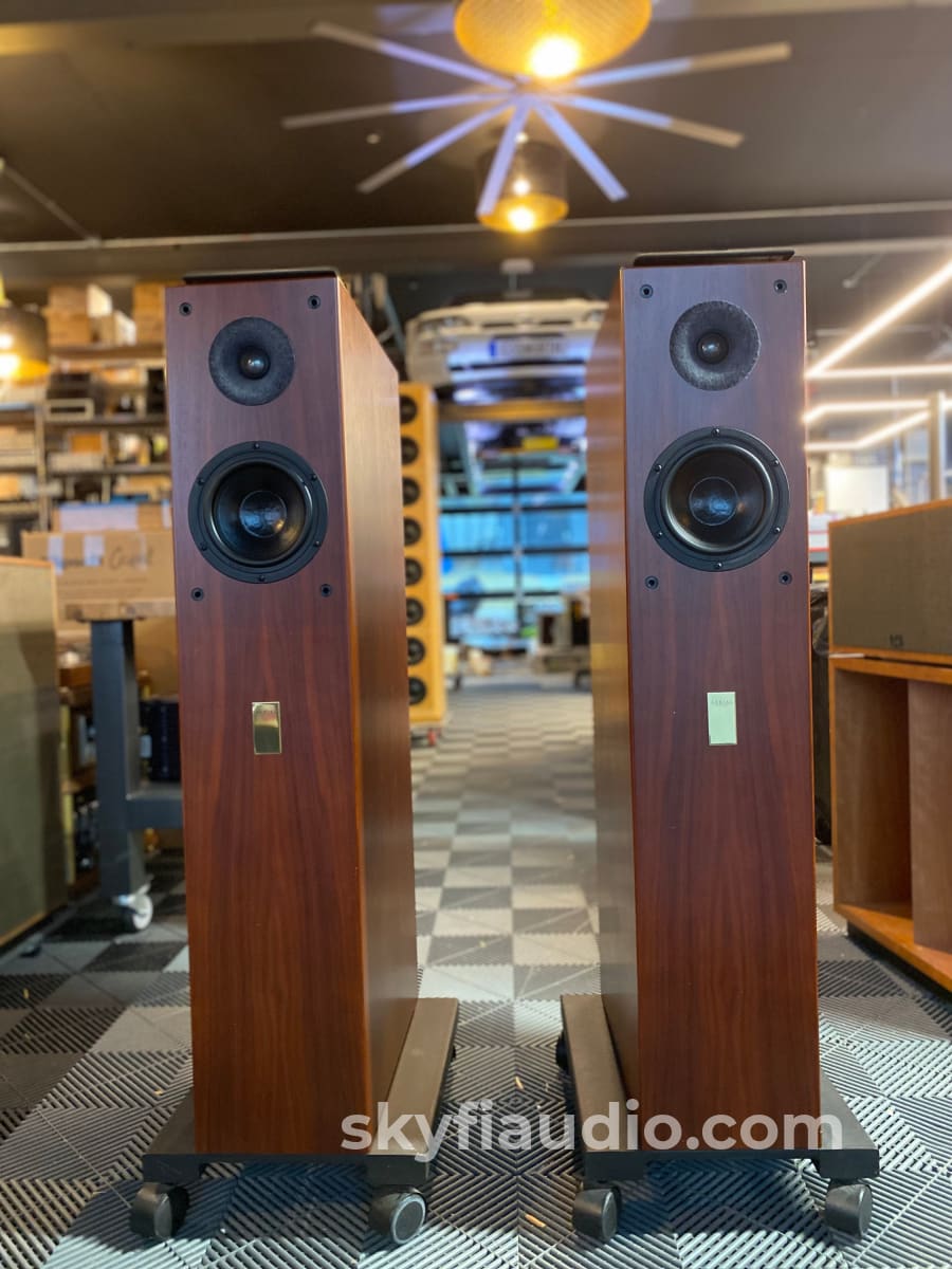 Aerial Acoustics Model 8 Loudspeakers - Highly Revised W/ Matching Wheel Bases Speakers