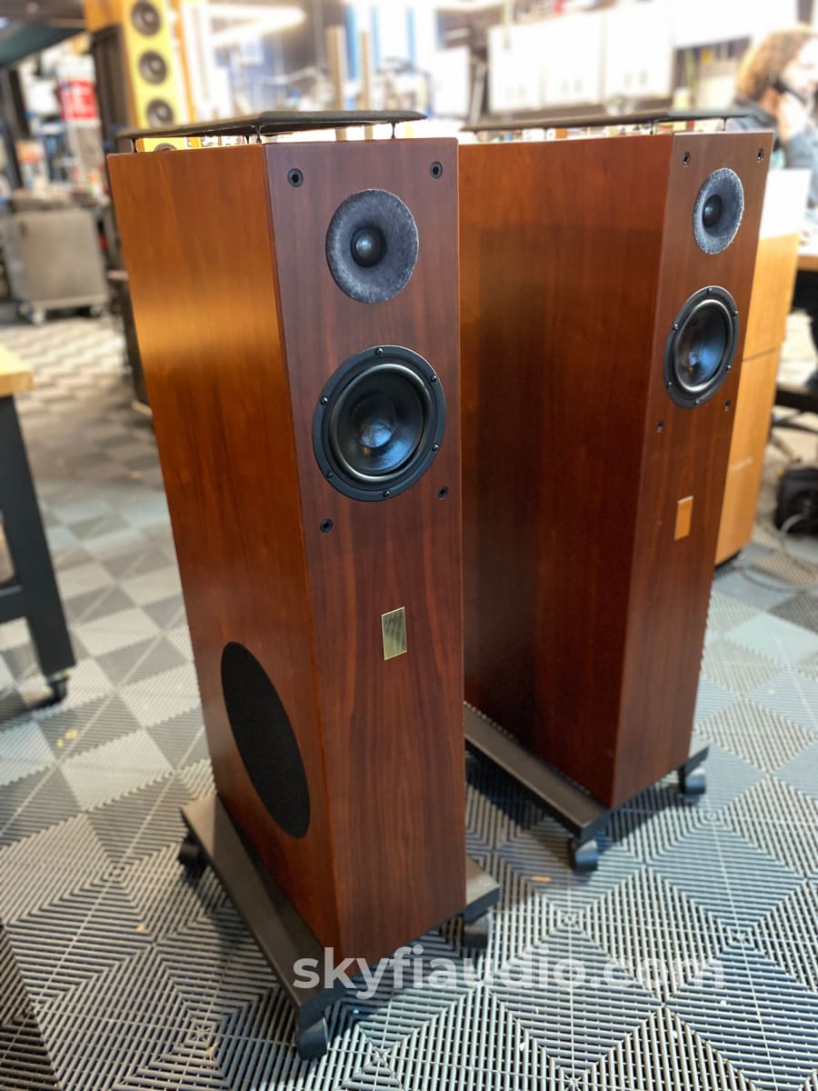 Aerial Acoustics Model 8 Loudspeakers - Highly Revised W/ Matching Wheel Bases Speakers