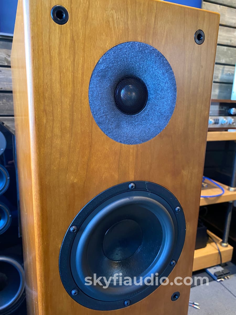 Aerial Acoustics Model 8 Loudspeakers Highly Reviewed Gorgeous Cherry Finish Speakers