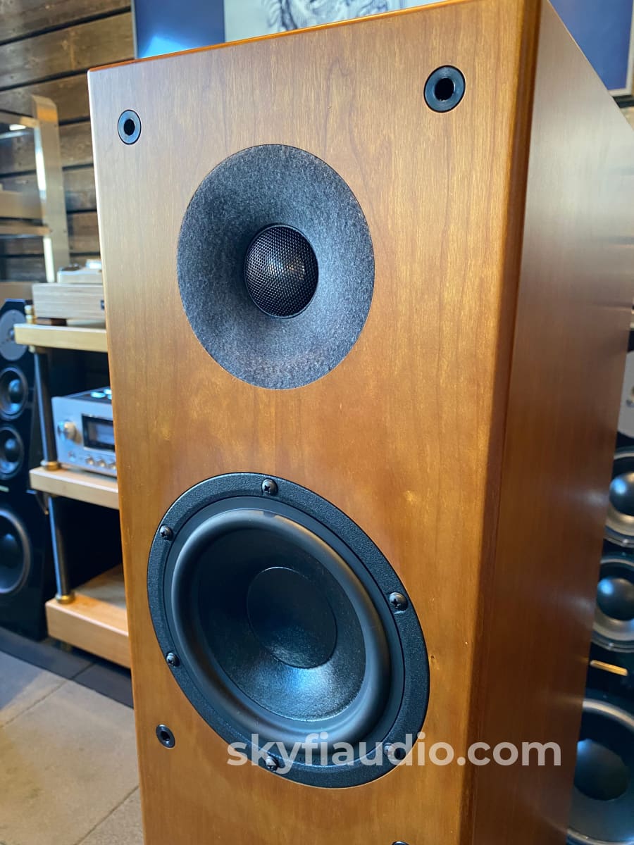 Aerial Acoustics Model 8 Loudspeakers Highly Reviewed Gorgeous Cherry Finish Speakers