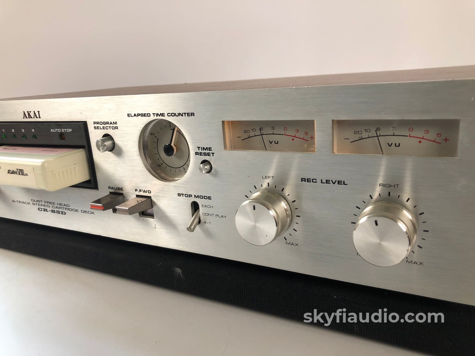 Akai Cr-83D 8-Track Tape Player - Cool Retro Piece! Deck