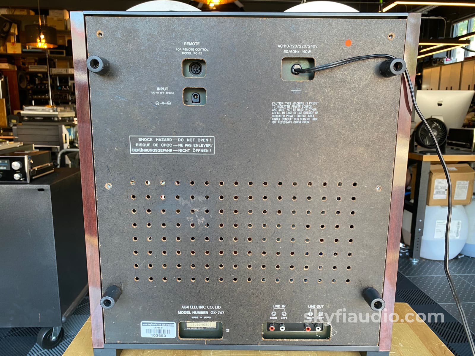 Akai Gx-747 Reel To In Rare Dark Gray Finish Tape Deck