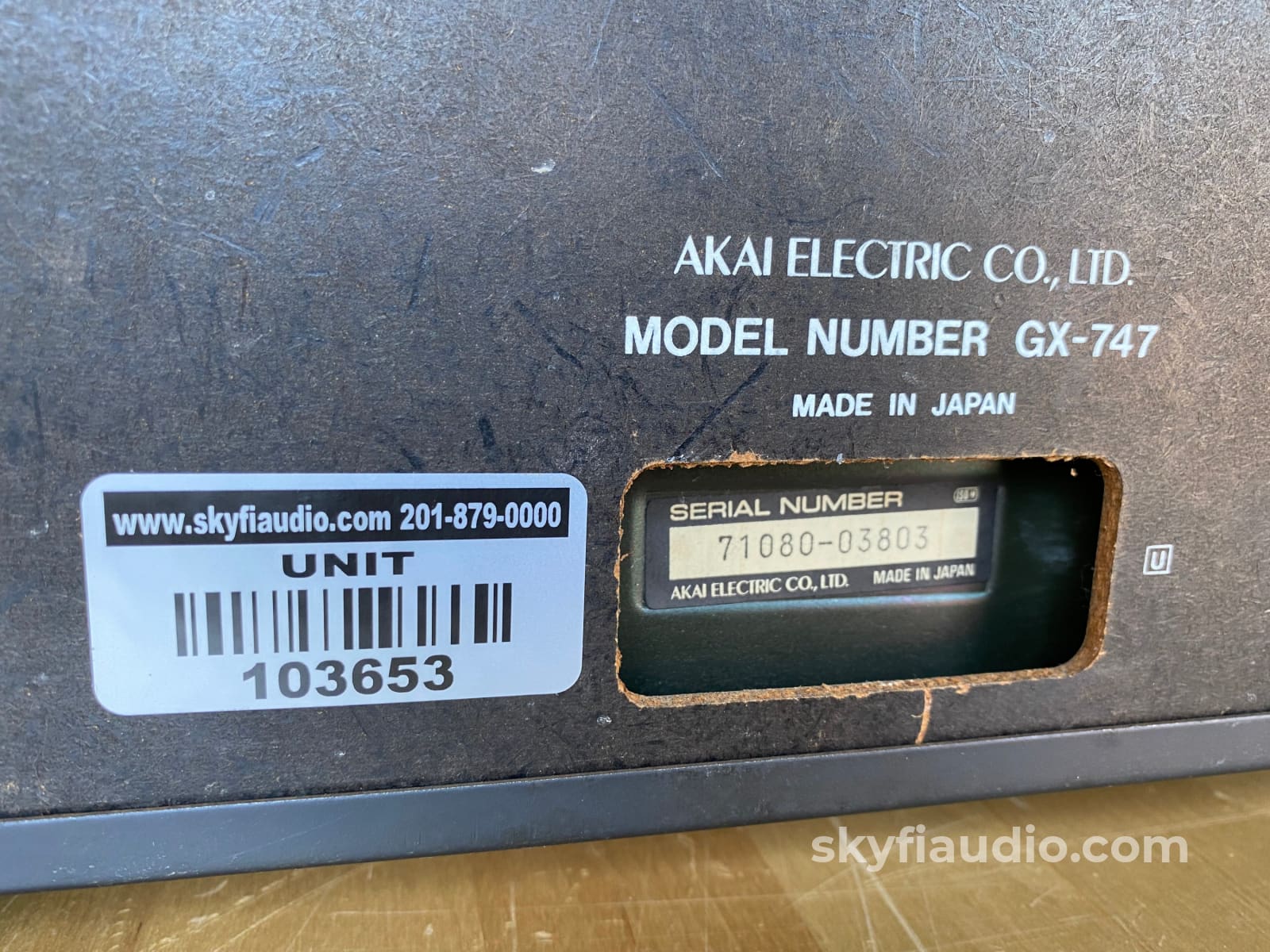 Akai GX-747 Reel to Reel In Rare Dark Gray Finish