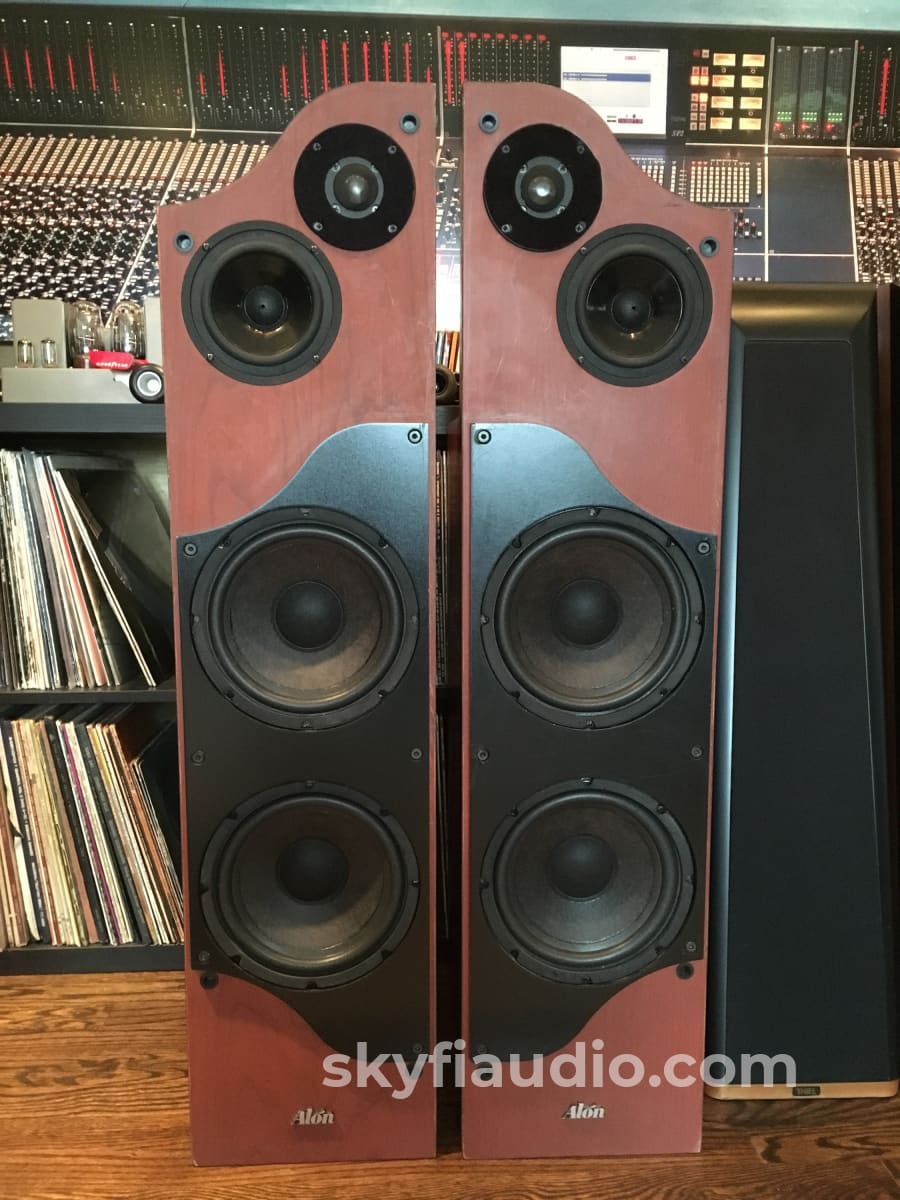 Alon Lotus Elite Speakers - Restored And Super Rare Cherry