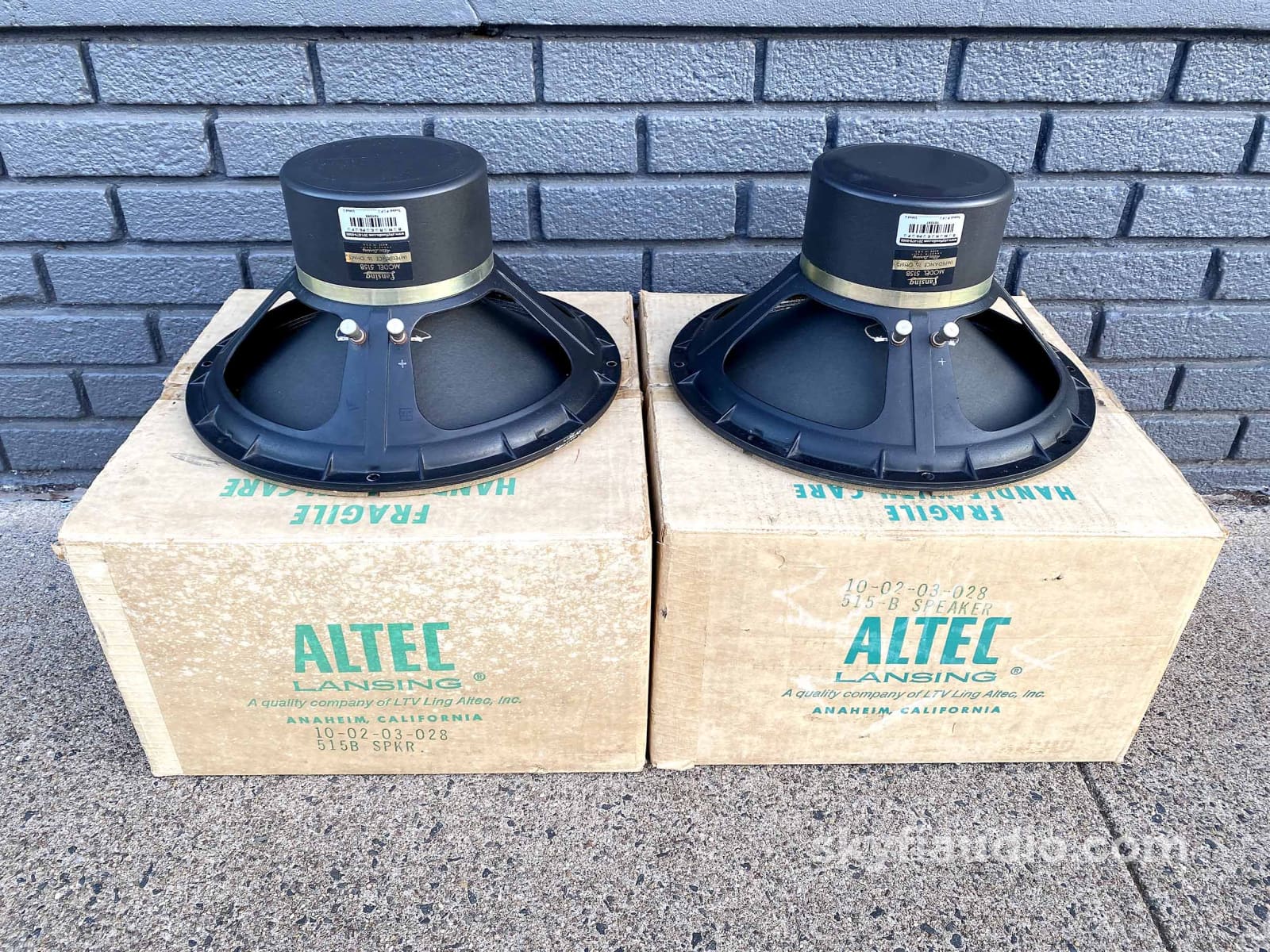 Altec Lansing 515-B Vintage Woofers Like New In Original Boxes! 16 Ohms Speakers