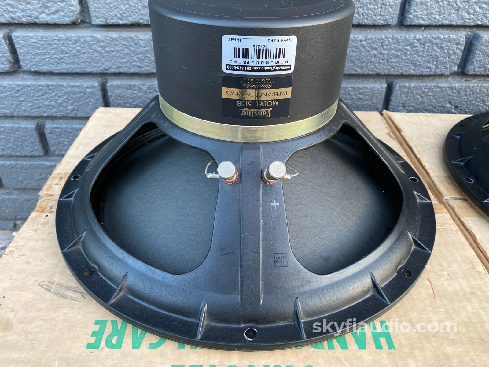 Altec Lansing 515-B Vintage Woofers Like New In Original Boxes! 16 Ohms Speakers