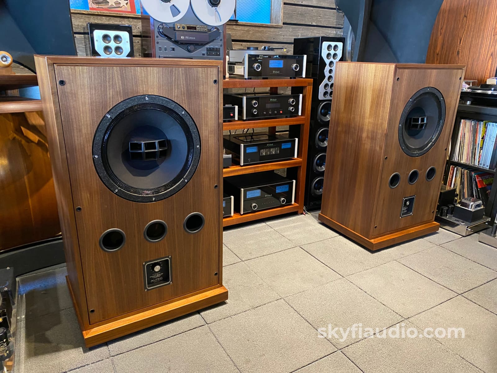 Altec Lansing 604-8G Vintage Speakers In Custom Fine Furniture Grade Cabinets