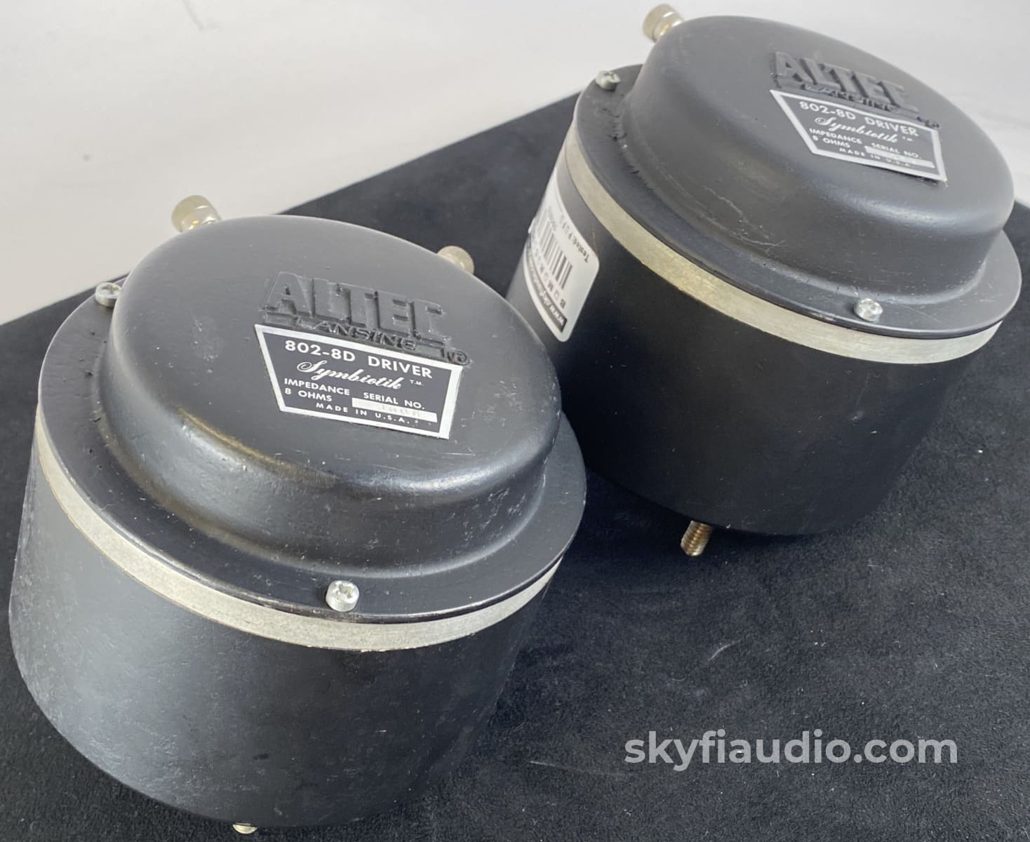 Altec Lansing 802-8D Driver Pair With Matching Date Codes - Super Rare Speakers