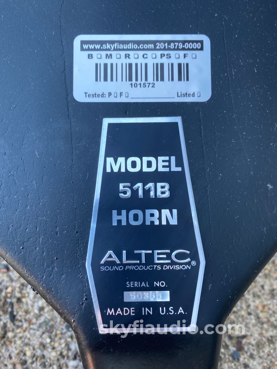 Altec Lansing, Rare Set of 511B Horns