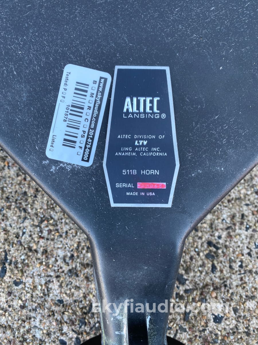 Altec Lansing - Rare Set Of 511B Horns Speakers