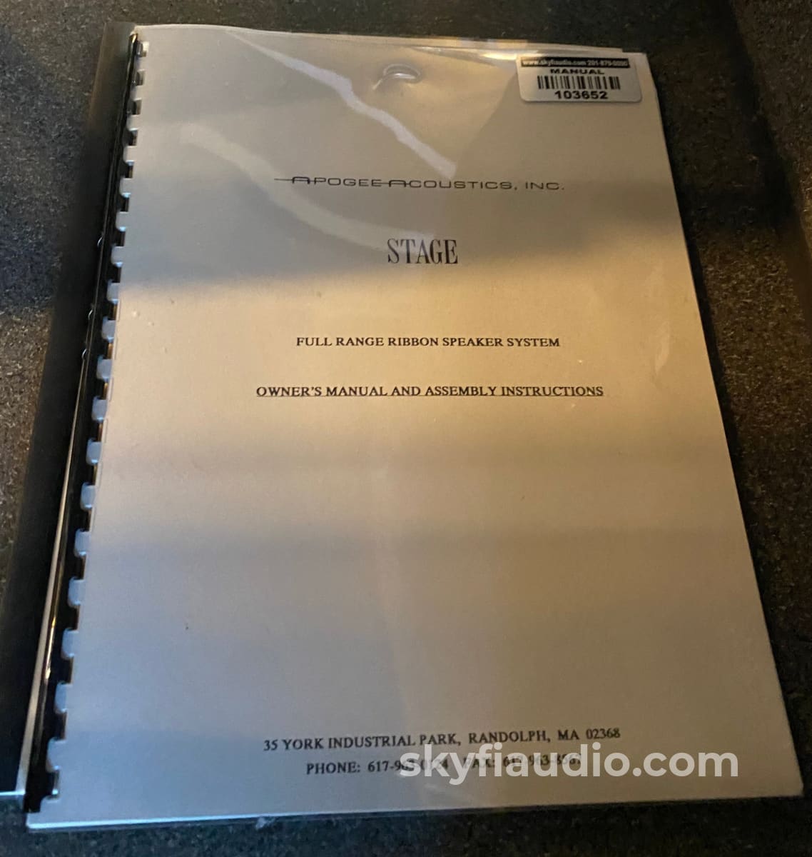 Apogee Stage Full Range Ribbon Speakers W/Matching Mini-Grand Subwoofers + Dax Crossover