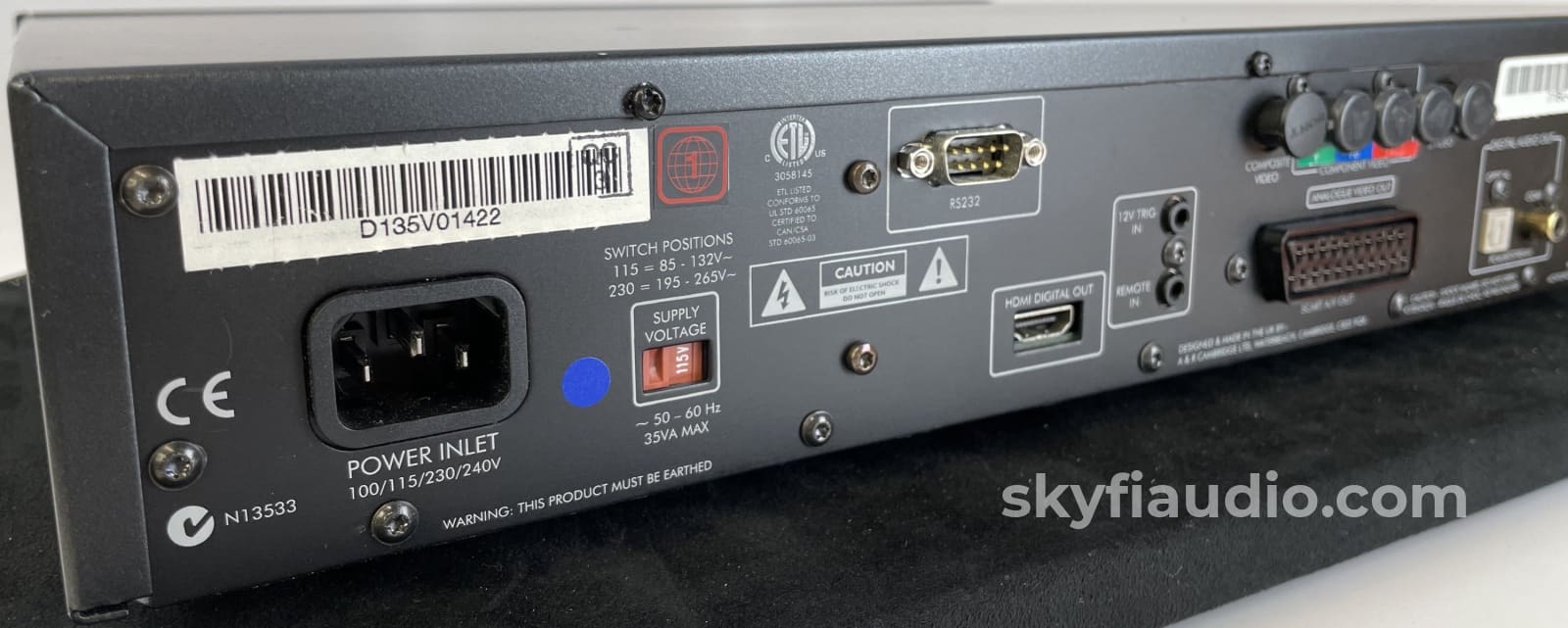 Arcam Dv135 Cd/Sacd Player With Remote Cd + Digital