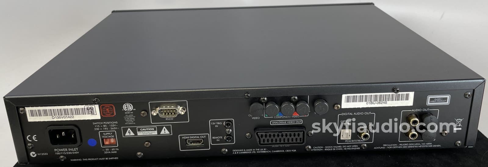 Arcam Dv135 Cd/Sacd Player With Remote Cd + Digital