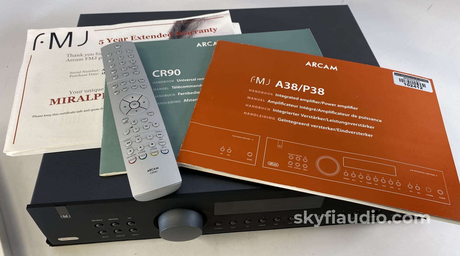 Arcam Fmj A38 Integrated Amplifier - Complete Set