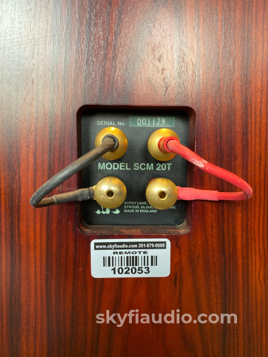 Atc Scm 20T Speakers In Red Mahogany
