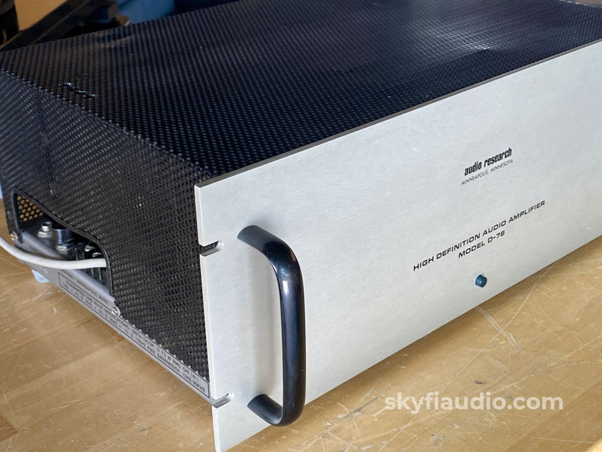 Audio Research D-76 Vintage All-Tube Amplifier