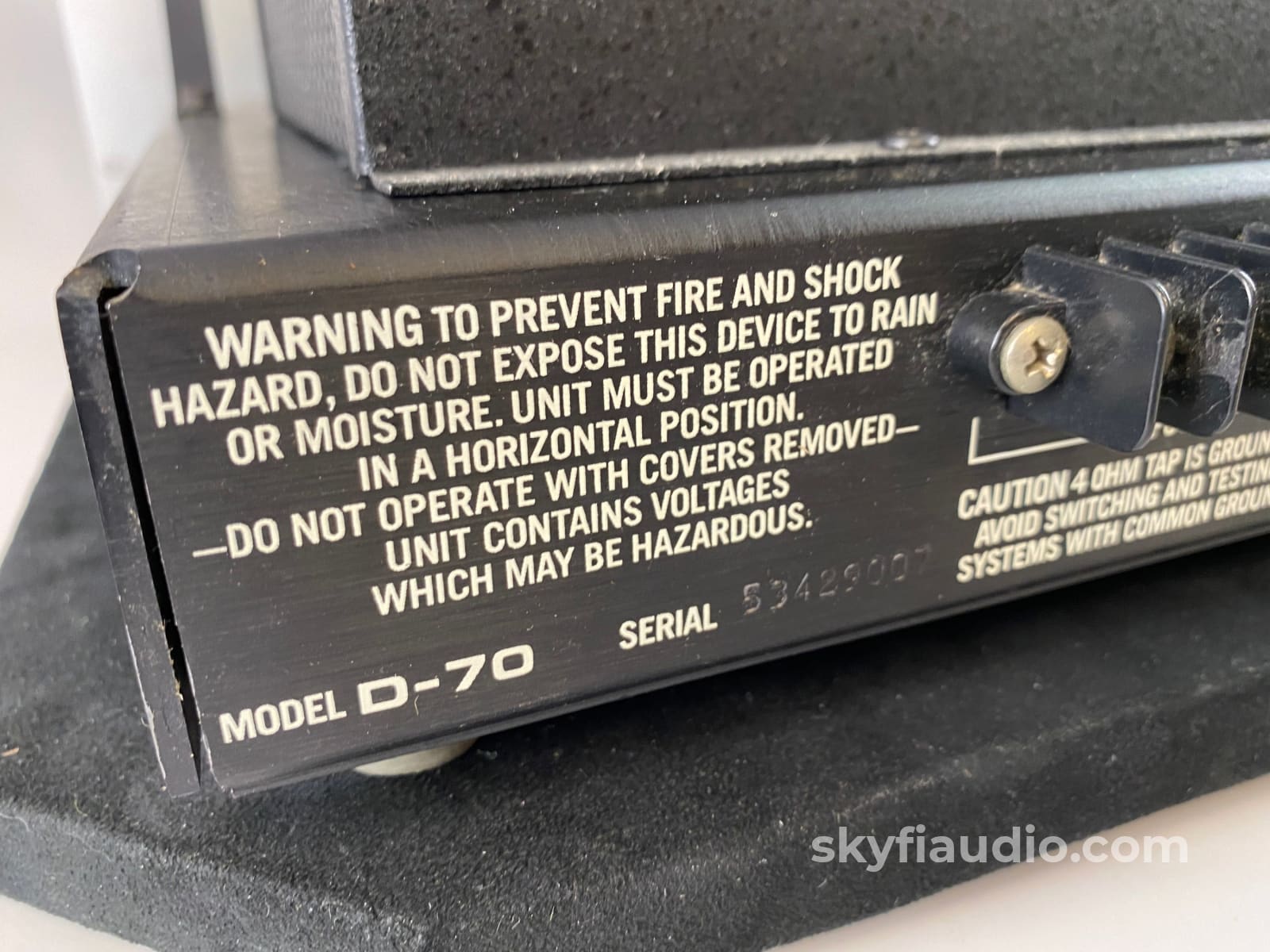 Audio Research D70 Mkii Tube Amplifier - Complete Set