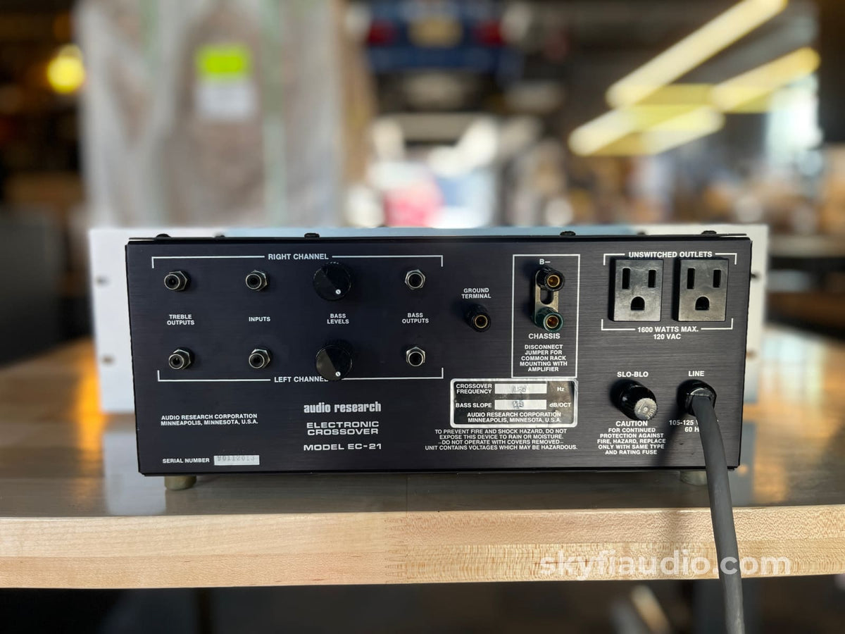 Audio Research EC-21 Active 2-Way Tube Crossover - Serviced Accessory