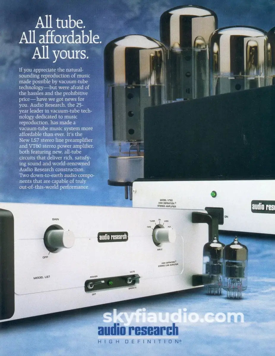 Audio Research LS7 Tube Preamplifier Preamplifier