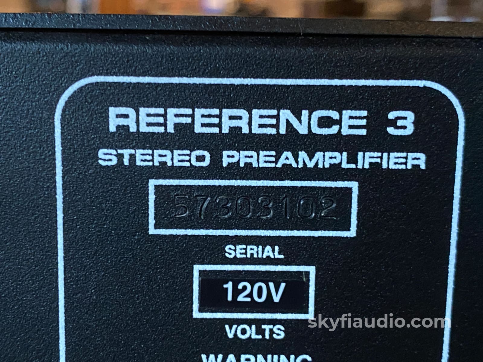Audio Research Reference 3 Ref3 All Tube Line Preamplifier