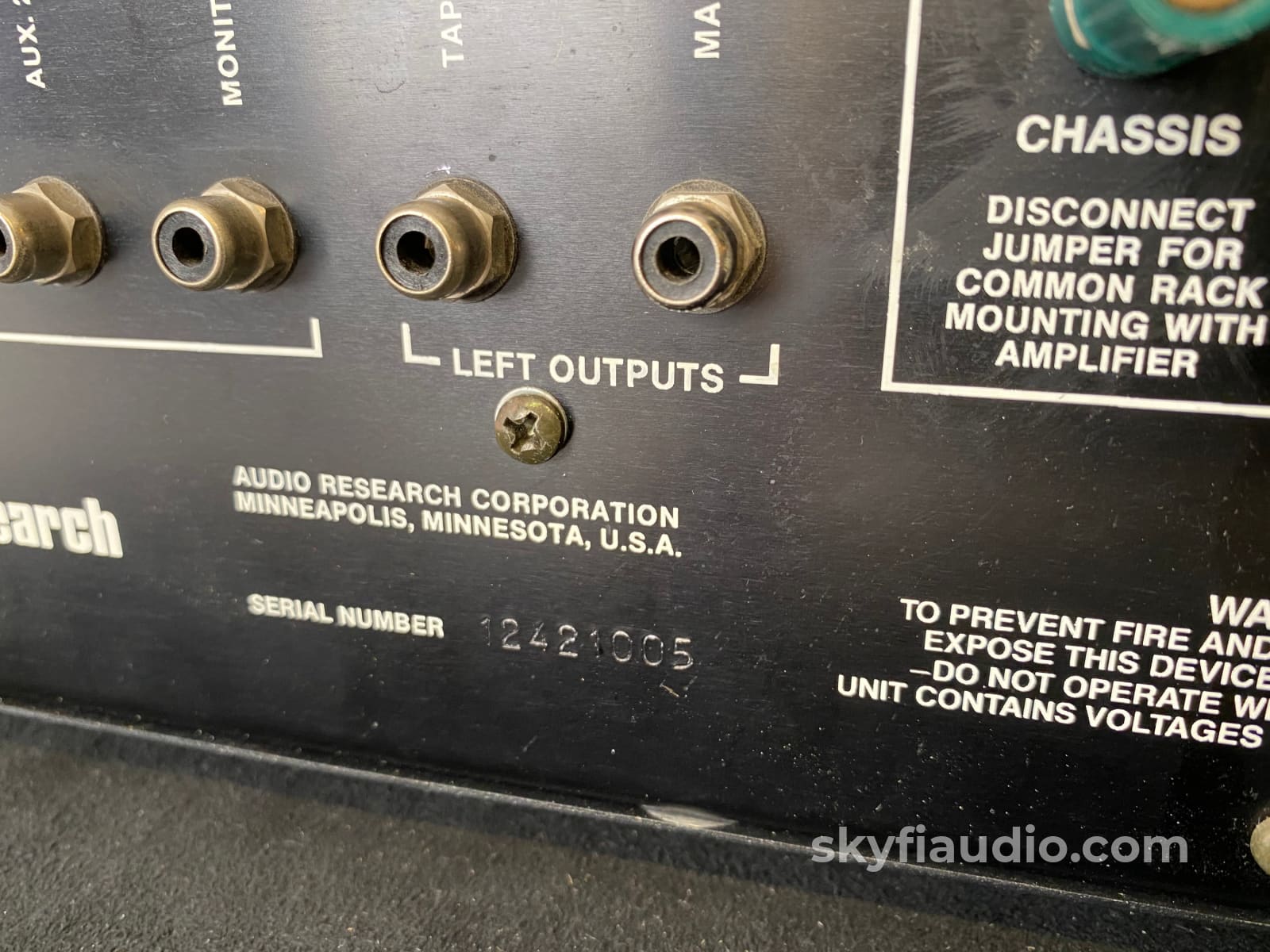 Audio Research Sp-8 All Tube Analog Preamp With Phono Stage Preamplifier