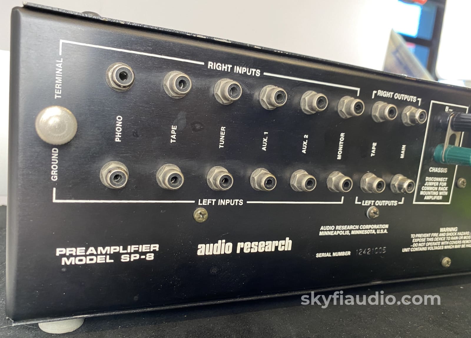 Audio Research Sp-8 All Tube Analog Preamp With Phono Stage Preamplifier