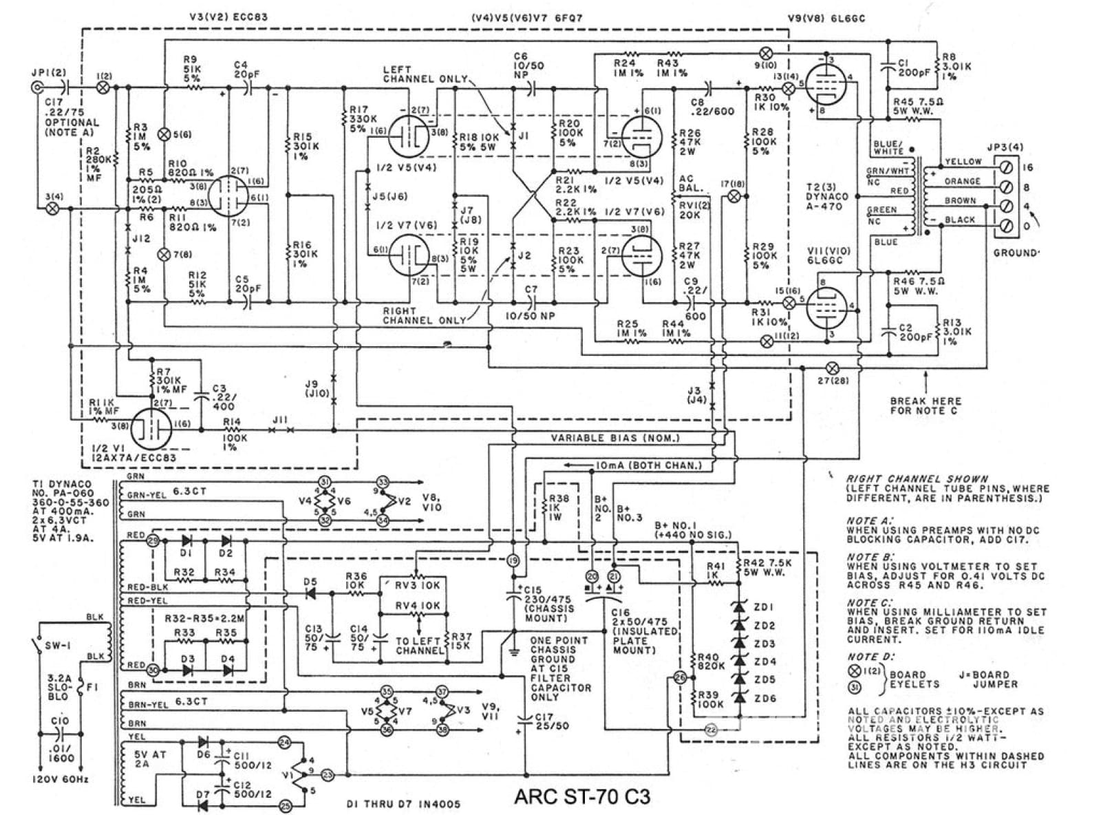 Audio Research (Special Modified Dynakit) St-70-C3 - Vintage Tube Amplifier W/Vintage Ge Tubes