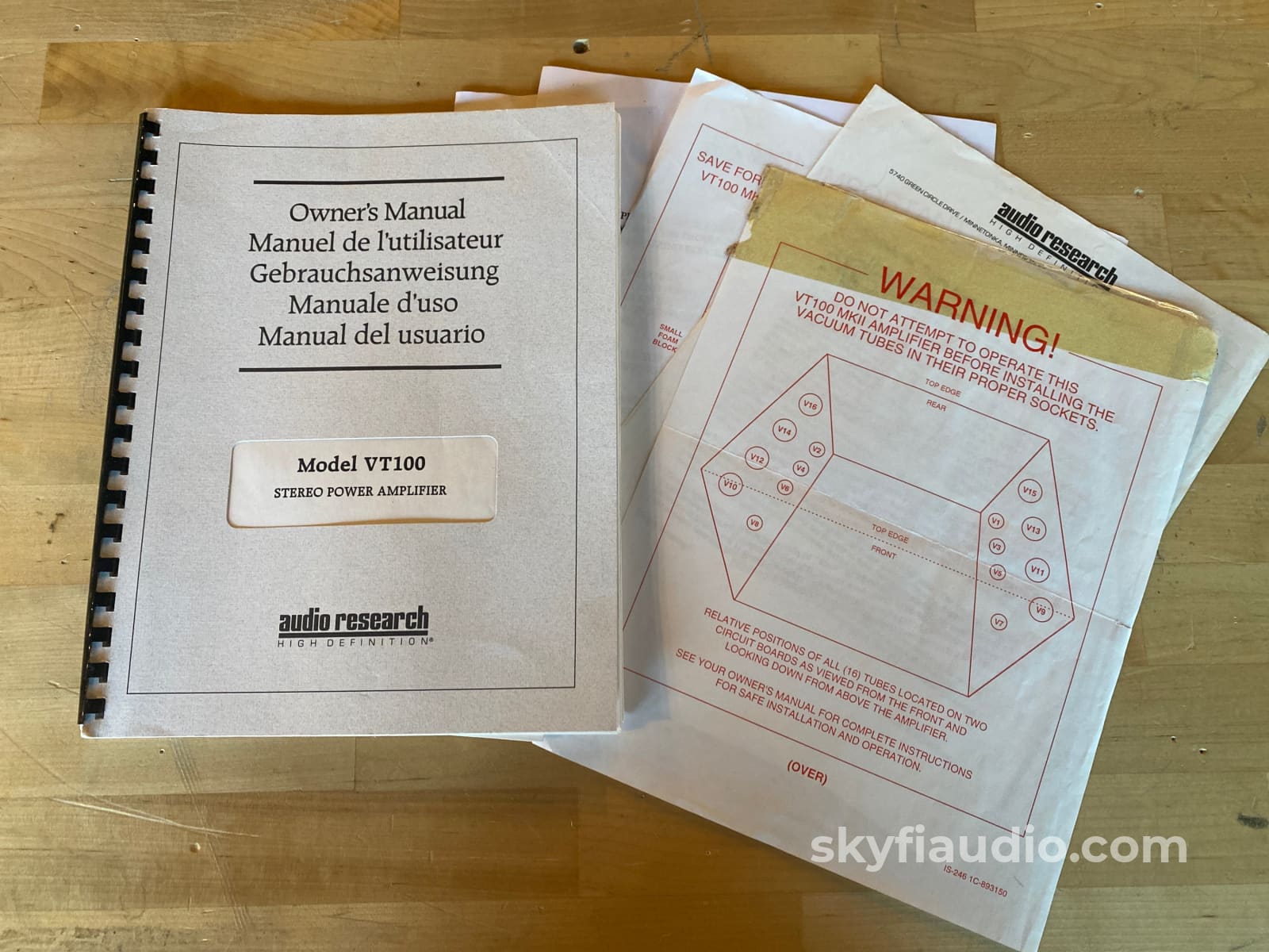 Audio Research Vt100 Mkii Vintage Tube Amplifier - Serviced