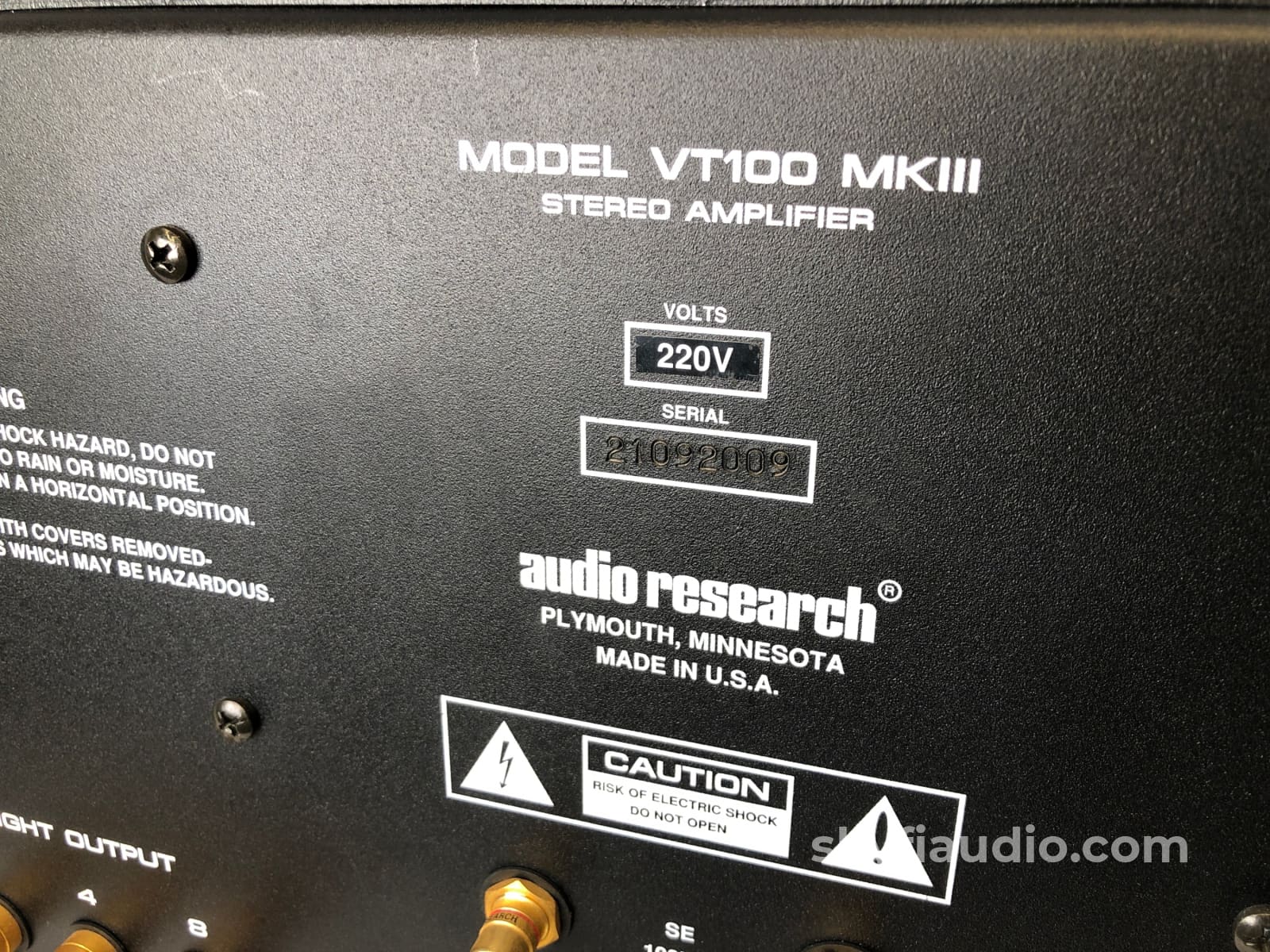Audio Research Vt100 Mkiii Tube Amplifier - Soon To Be A Classic!