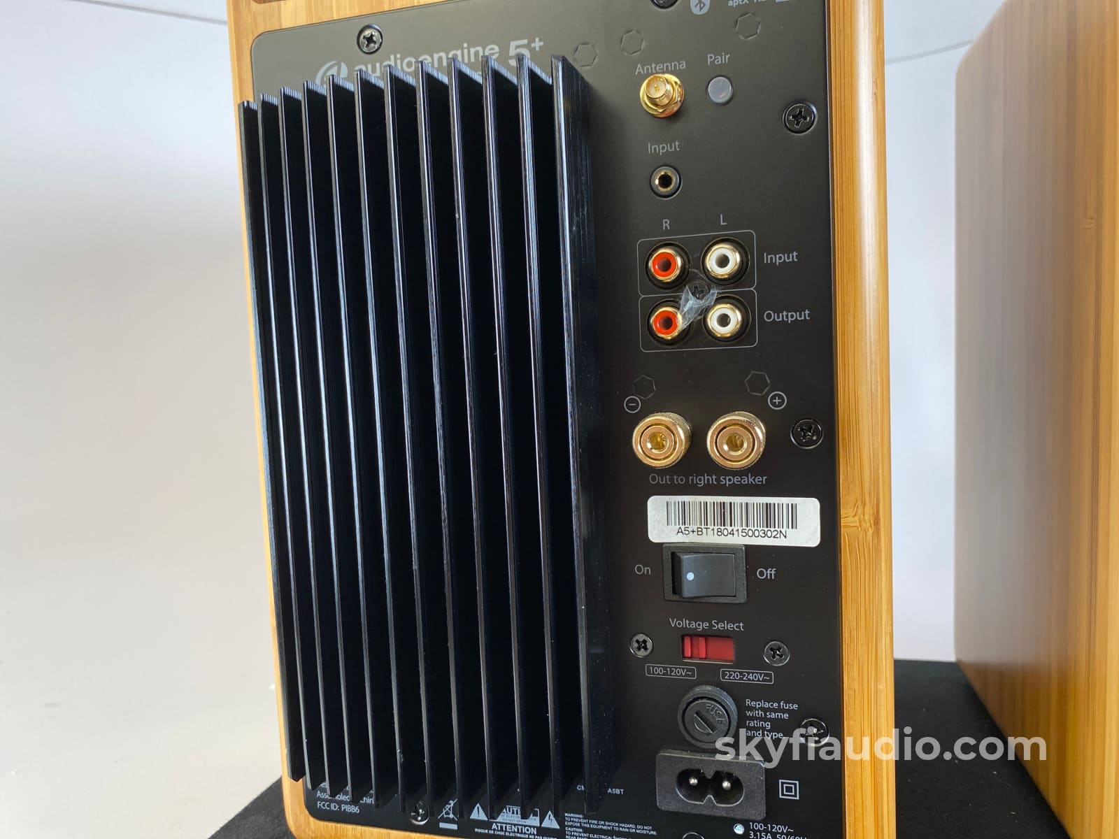 Audioengine 5+ Powered Bluetooth Speakers - Like New In Bamboo Finish