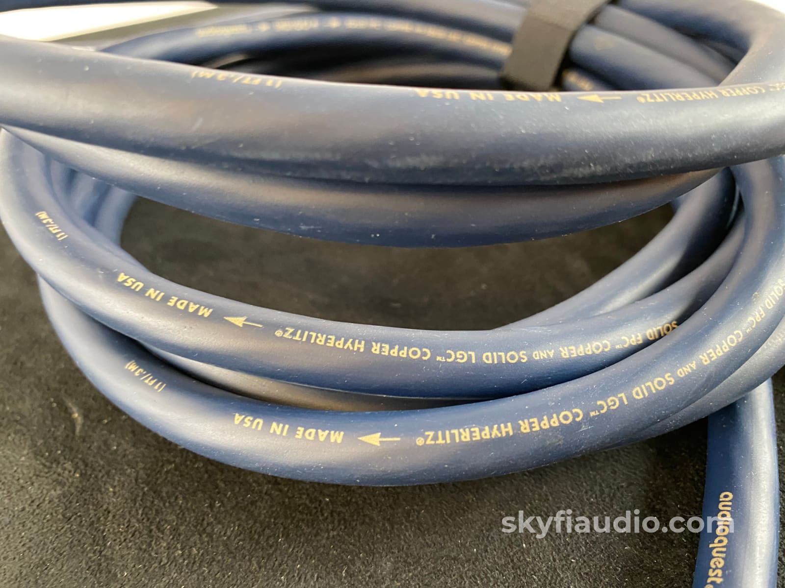Audioquest Indigo Speaker Cables Bi-Wire Spades 8 Foot Length