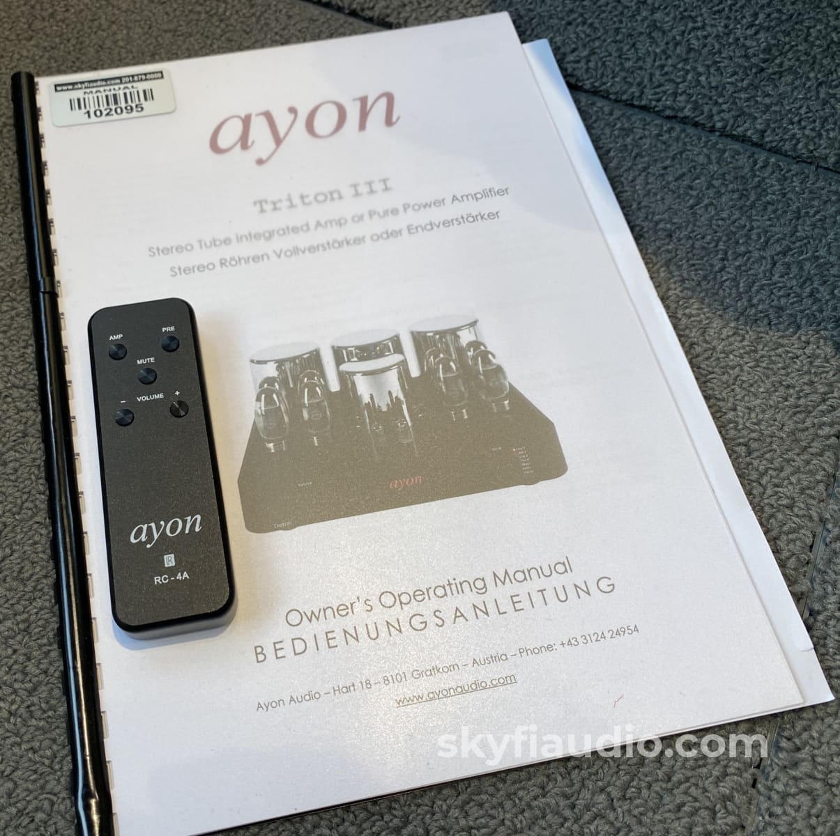 Ayon Triton Iii Integrated Tube Amplifier With Kt150 Tubes - Pentode And Triode Switchable