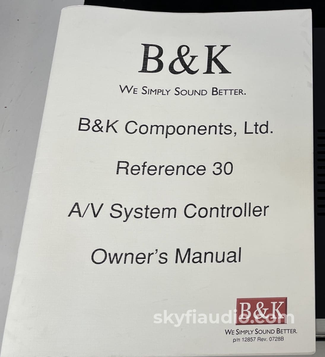 B&K Reference 30 Preamplifier And Surround Sound Processor