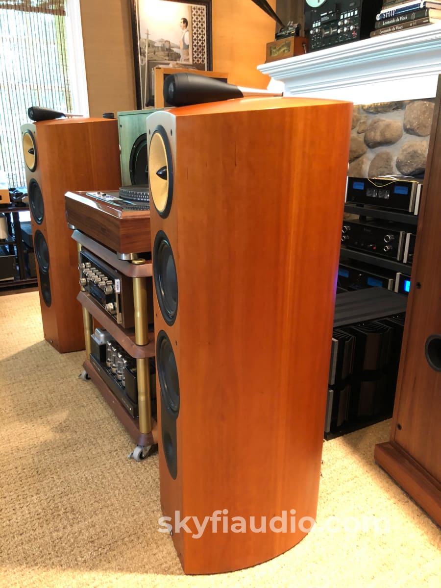 B&W (Bowers And Wilkins) Nautilus 803 Speakers In Cherry