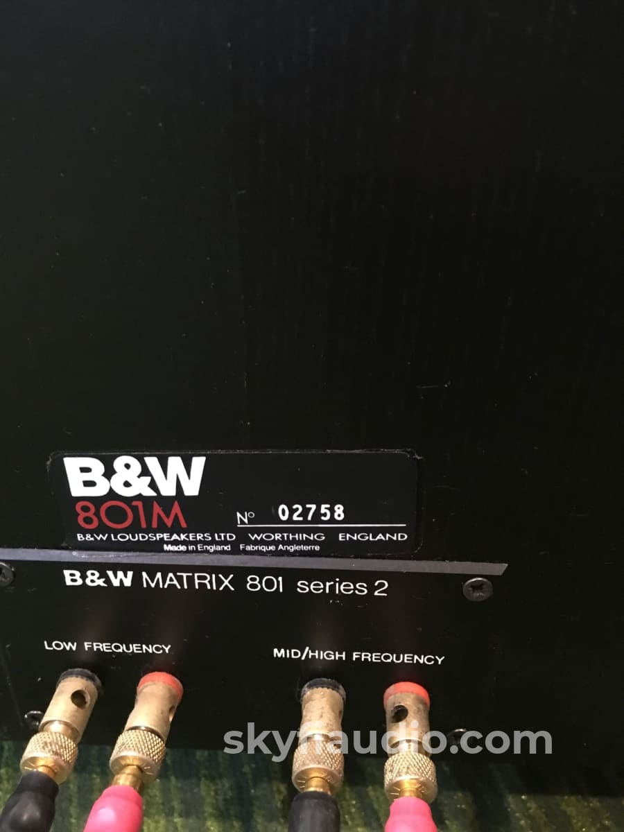 B&W (Bowers & Wilkins) Matrix 801 Series 2 Speakers