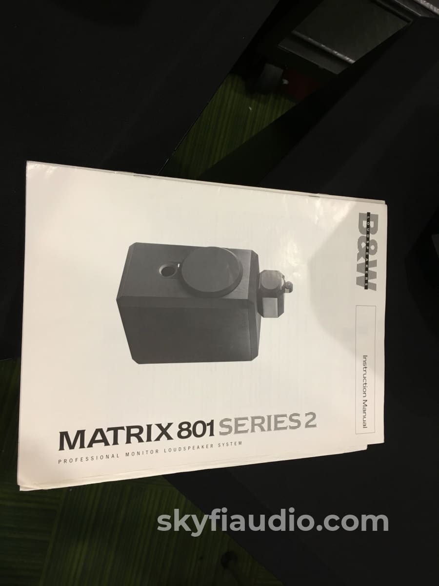 B&W (Bowers & Wilkins) Matrix 801 Series 2 Speakers