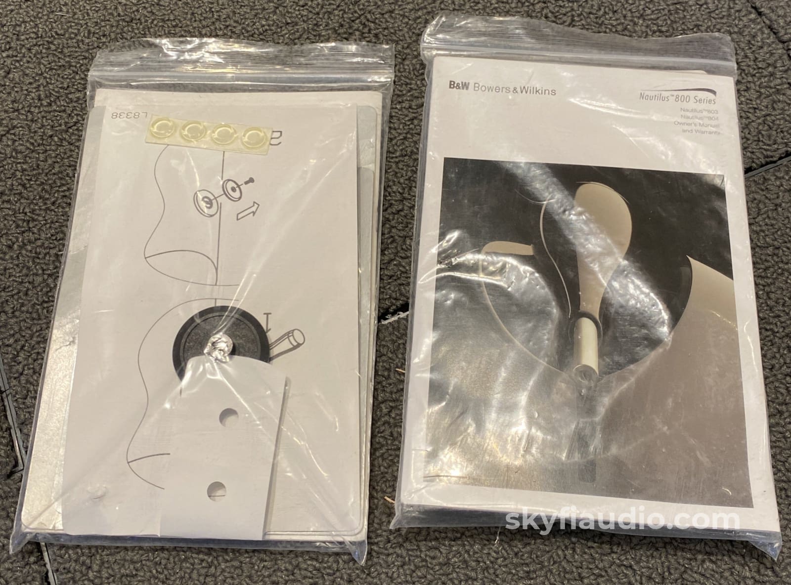 B&W Nautilus 804 Speakers In Gorgeous Cherry Finish - Complete Set