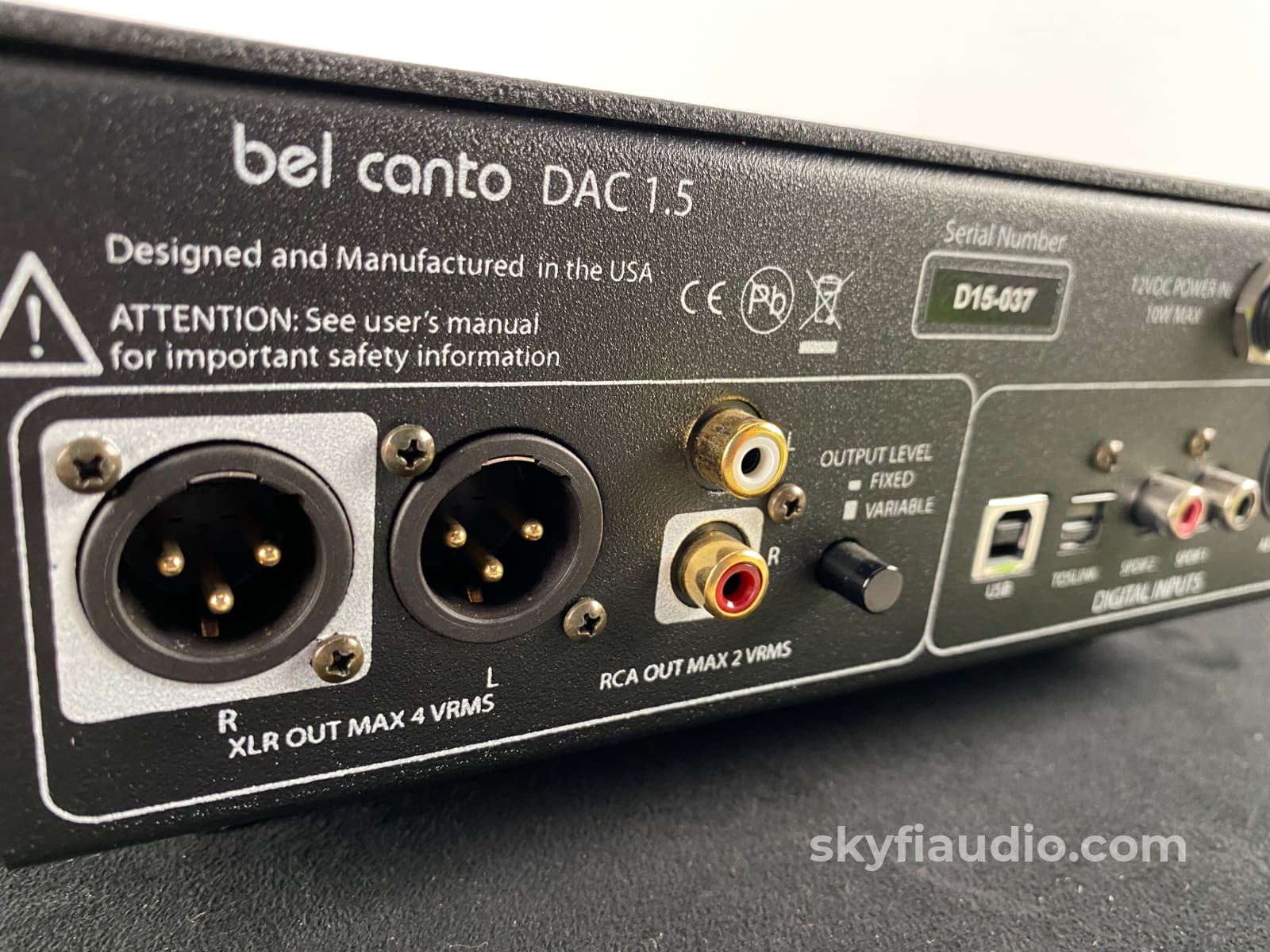 Bel Canto Dac 1.5 Upsampling Audio With Remote And Manual Cd + Digital