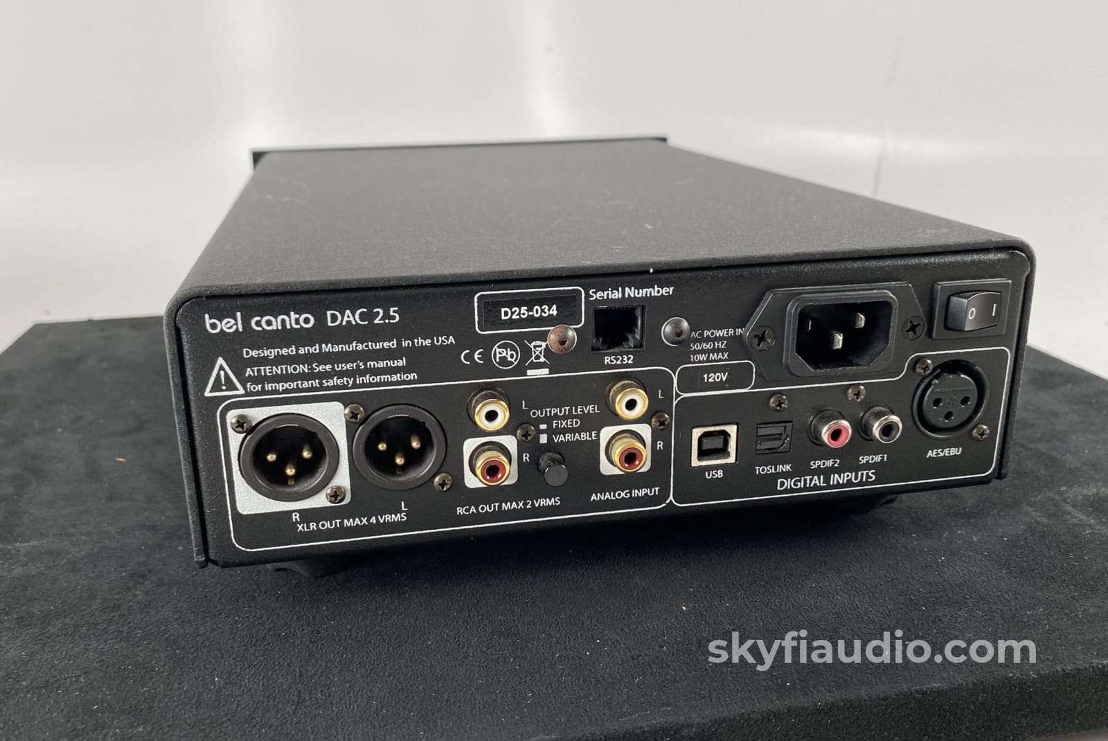Bel Canto Dac 2.5 Upsampling Audio With Master Reference Ultra-Clock Cd + Digital