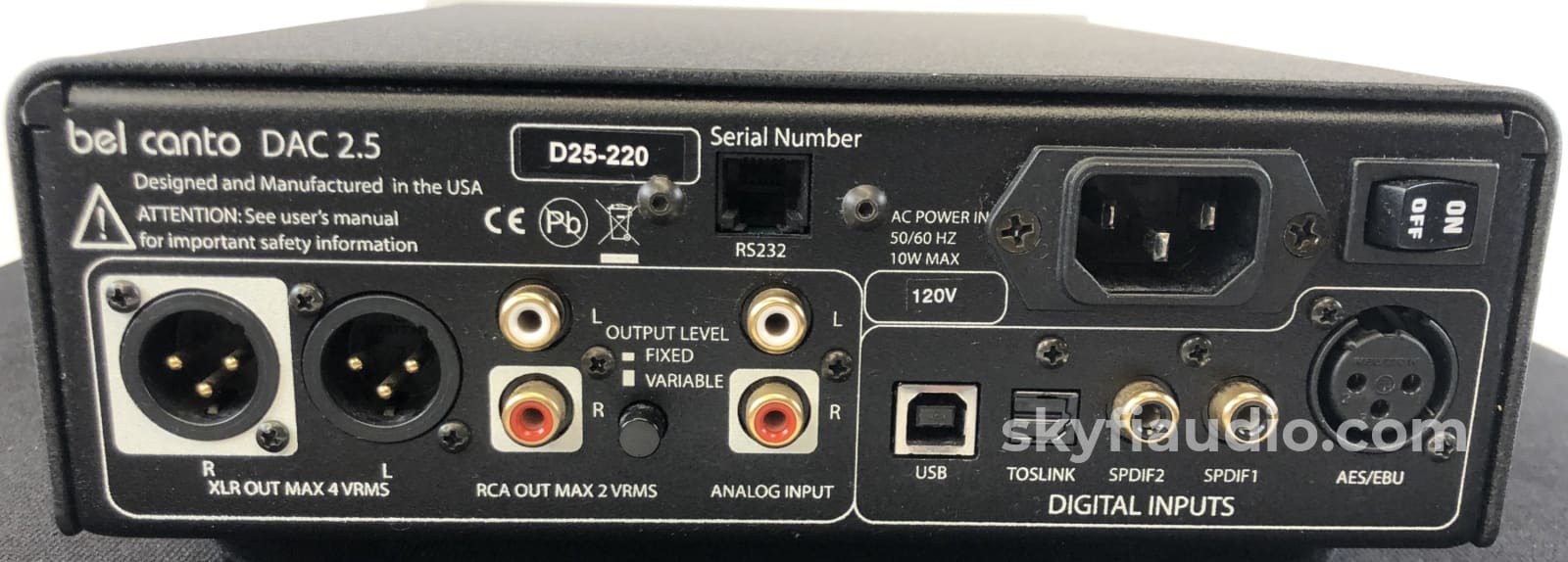 Bel Canto Dac2.5 Upsampling Audio Dac With Master Reference Ultra-Clock Cd + Digital
