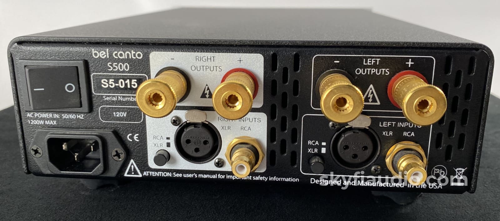 Bel Canto E.one Series S500 Dual Mono Power Amplifier
