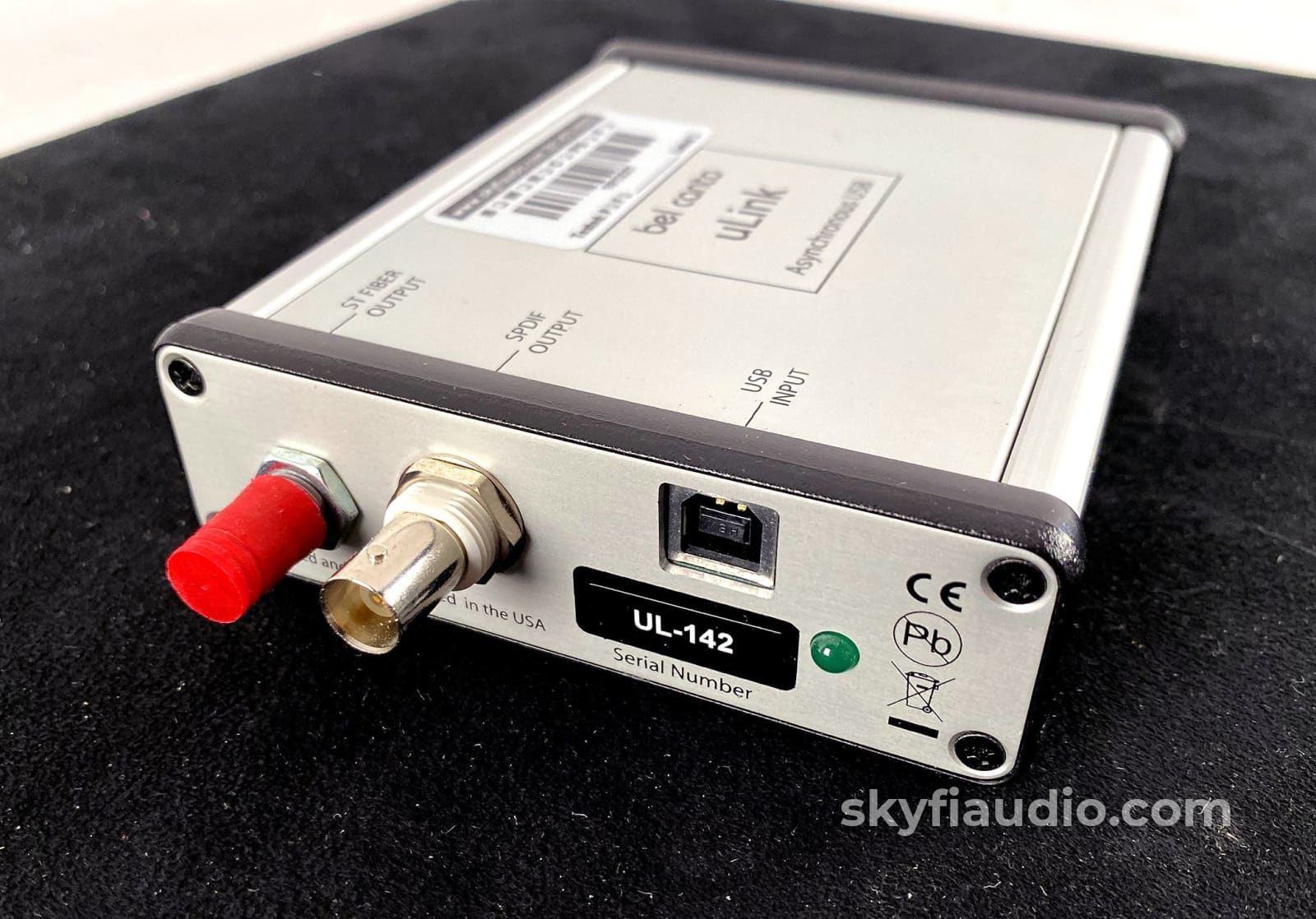 Bel Canto Ulink Asynchronous Usb Converter - To Coaxial Spdif Or Lightlink St Fiber Cd + Digital