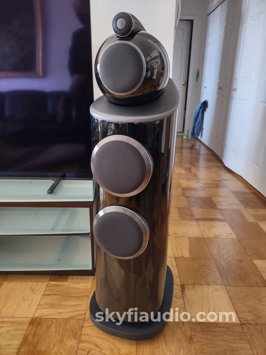 Bower & Wilkins 803D4 Speakers Current Generation Like New Complete