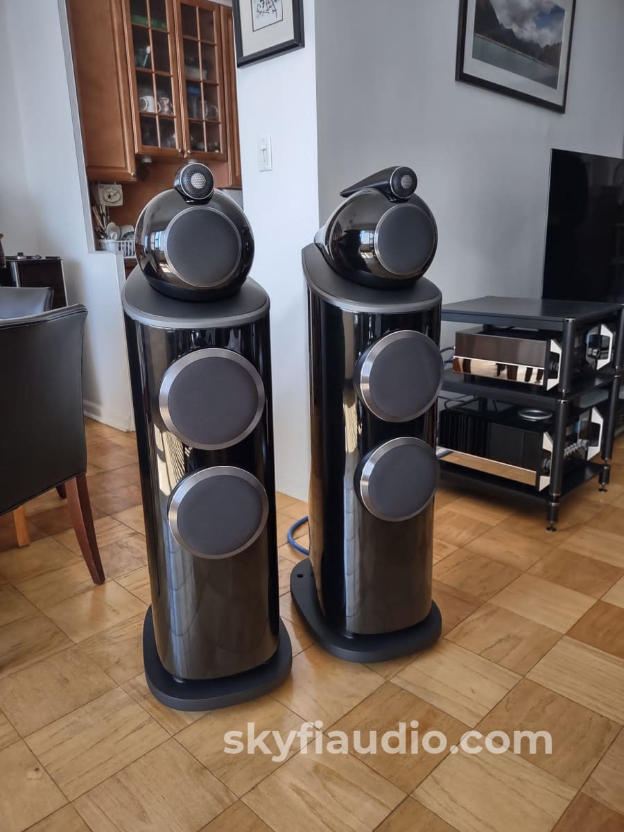 Bower & Wilkins 803D4 Speakers Current Generation Like New Complete